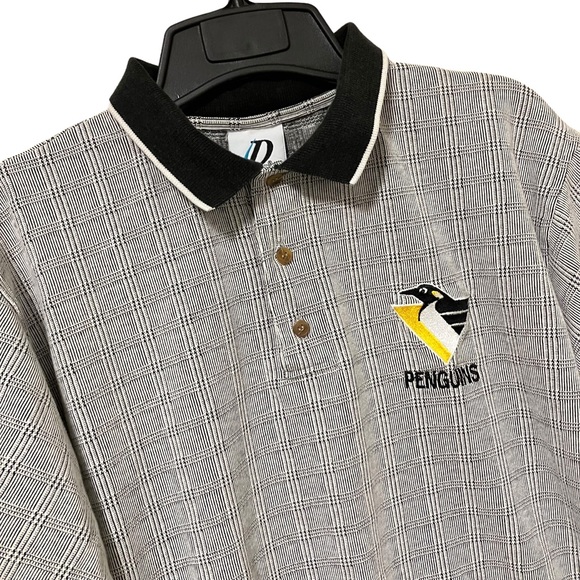 Vintage Dynasty Pittsburgh Penguins Polo Shirt - Picture 2 of 7